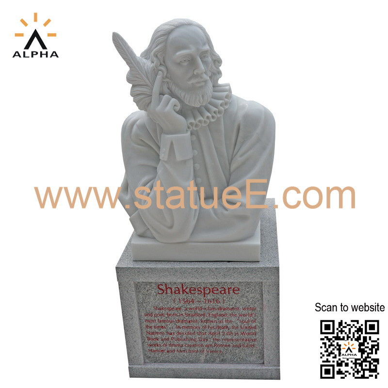 Shakespeare bust statue